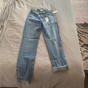 Good American Denim Straight Leg Jeans